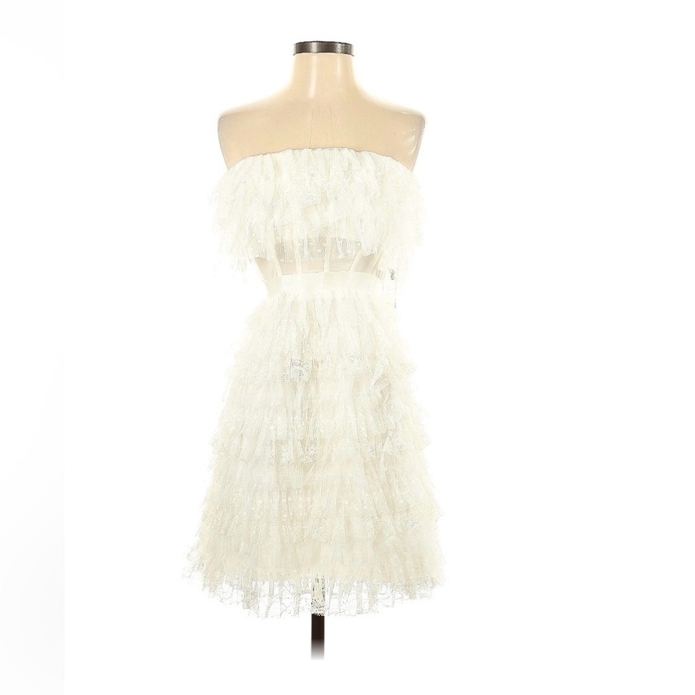 Brand new with tags BCBG ruffled strapless dress